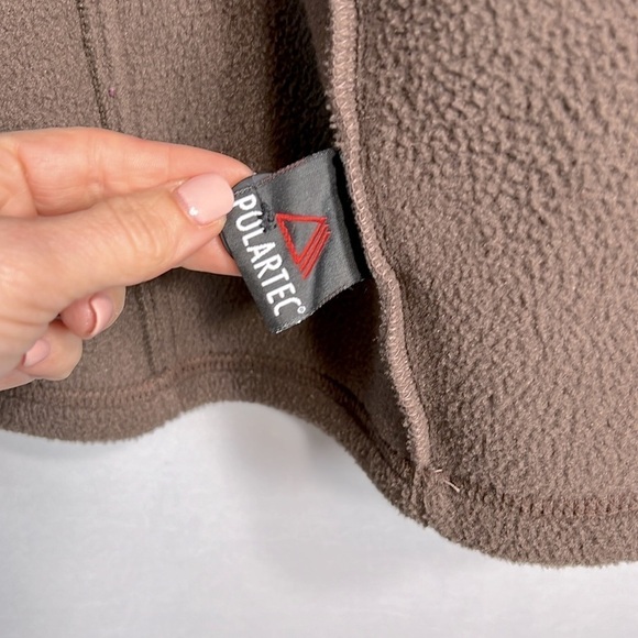 Sahalie Polartec Fleece Button Pea Coat size S - Picture 6 of 8